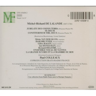 DELALANDE - Colleaux - Jubilate Deo..